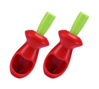 Qcbuegof 2 x Food Grade Cherries Pitter Pit Cores Remover for Fruits such as Dates and Small Fruits with Ergonomic Food Grade Cherries Pitter
