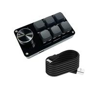 Qcbuegof 3Key/4Key/6Key/8Key Mechanical Macro Keyboard with Personalised Hot Swappable Switches for Players and Programmers Mechanical Game Keyboard