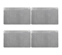 Qcbuegof 4Pcs Adhesive Warning Reflective Stickers Stick-on Car Reflectors Stickers Reflective Tape Stickers For Car Vehicle Night Visibility Band