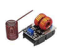 Qcbuegof 5-12V Input Electricity Inductive Heater High Frequency Power Supply Module 120W Small ZVS Induction Heating Plate Low Current ZVS Induction Heating System