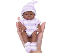 Qcbuegof 7inch Soft Vinyls Miniature Baby Dolls Life Like Reborns Toy Figure Easy Carrying For Everyday Comforting Parenting Game Reborns Doll