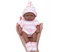 Qcbuegof 7inch Soft Vinyls Miniature Baby Dolls Life Like Reborns Toy Figure Easy Carrying For Everyday Comforting Parenting Game Reborns Doll