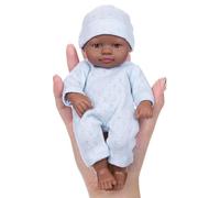 Qcbuegof 7inch Soft Vinyls Miniature Baby Dolls Life Like Reborns Toy Figure Easy Carrying For Everyday Comforting Parenting Game Reborns Doll