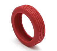 Qcbuegof 8 pieces 5 5 cm luggage wheel protection covers, luggage wheel covers, reduce noise and protect your luggage wheels, Red-wine, Eine Größe