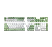 Qcbuegof Arabic Language OEM Height Keycap for 75/87/98/104/108 Keyboard Height Keycap Set with Sublimation Print Education Bars Arabic Typing Tools