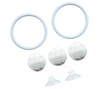 Qcbuegof Bettas Fish Exercise Rings And Filter Toy Set For Small Fish Tanks Enrichment Toy With Suction Cup Aquariums Accessories