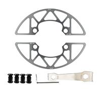Qcbuegof Chainring Guard and Bolts Aluminium Alloy Bicycle Chainring Guard Mountain Bike Chains Rings Protection of the Crank Chain Sprocket Protection