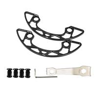 Qcbuegof Chainring Guard and Bolts Aluminium Alloy Bicycle Chainring Guard Mountain Bike Chains Rings Protection of the Crank Chain Sprocket Protection