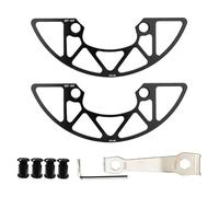 Qcbuegof Chainring Guard and Bolts Aluminium Alloy Bicycle Chainring Guard Mountain Bike Chains Rings Protection of the Crank Chain Sprocket Protection