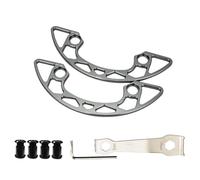 Qcbuegof Chainring Guard and Bolts Aluminium Alloy Bicycle Chainring Guard Mountain Bike Chains Rings Protection of the Crank Chain Sprocket Protection