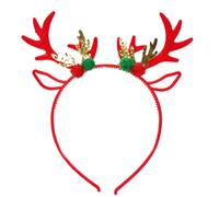 Qcbuegof Christmas Decorative Hairband Adult Kids Christmas Reindeer Hairhoop Stage Show Headband Festival Celebrating Headwear Santa Headband