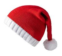 Qcbuegof Christmas Knitted Hat Unisex Santa Warm Winter Hat Family For Party And Gifts The Unisex Santa Give