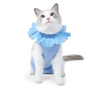 Qcbuegof Comfortable Cat Recovery Bodysuit for Wound Protection, Anti-Leak Surgical Recovery Suit for Castration Cats After Surgery and Lick Can Cats Suit