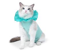 Qcbuegof Comfortable Cat Recovery Bodysuit for Wound Protection, Anti-Leak Surgical Recovery Suit for Castration Cats After Surgery and Lick Can Cats Suit