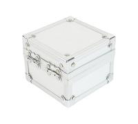 Qcbuegof Compact Snap Lock Jewellery Jewellery Organisers Aluminium Watch Box Luxury Box with Interior for Travel and Home Decorations High Performance Aluminium Alloy Holder