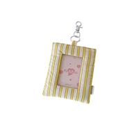 Qcbuegof Compacts 3 Inch Photo Holder Case with Antiscratch Polyester Fabric for Campus Cards Membership Cards Easy to Carry Card Organizers