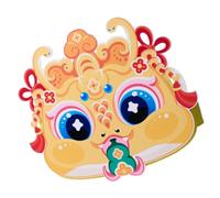Qcbuegof Decorative Headband for Girls Ancient Chinese Snakes Cosplay Crowns 2025 Spring Festival Cartoon Snake Headpiece Family Craft Activity