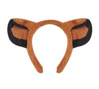 Qcbuegof Dogs Headband Plush Tail Bowtie Lions False Nose Lions Hair Hoop Set Animals Cosplay Costume Set For Halloween Lions Headband Set Plush Tail Bowtie Lions False Nose Lovely Dogs Hair Hoop Set