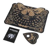 Qcbuegof Dowsing Divination Board Single Sided Divination Board Metaphysical Message Board Wood Message Board Wood Pendulum Board
