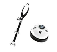 Qcbuegof Durability Pet Training Doorbell Rope Lanyard Door Warning Bells Guide Dog Pet Training Supplies Dog Bells Lanyard Doorbell Rope Adjustable and Alerts Button Interactively for and Playtimes