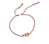 [Qcbuegof] Elegant Adjustable Braided Cord with Metallic Fish Charm and Smooth Oil Finish for Daily Wear Oil Treated Alloy Pendants, フリーサイズ