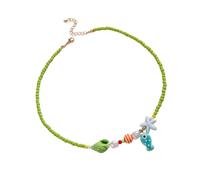 Qcbuegof Elegant Adjustable Pearl Beads Necklace with Charm, Stylish Bohemian Jewellery for Casual Outings and Gifts, Pearl Necklace, one size, As described, As described