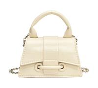 Qcbuegof Elegant Black Small Shoulder Bag Crossbody Purse for Party Wear from Office Walkers to Casual Shopping Trips Fashion Accessories, White, Eine Größe