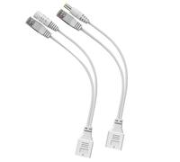 Qcbuegof Ethernet Passive Injectors and Splitter with RJ45 DC5.5 x 2.1 mm Connectors for Network Ethernet Power Extension POE Injector Splitter