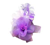 Qcbuegof Eye Catching Headpiece With Net Flower Hair Clip Delicate Hairpieces Hair Accessories Headwear For Women And Girls Roaring Twenties Costume