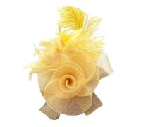 Qcbuegof Eye Catching Headpiece With Net Flower Hair Clip Delicate Hairpieces Hair Accessories Headwear For Women And Girls Roaring Twenties Costume