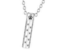Qcbuegof Fashion Monuments Cylinder Pendant Safety Stainless Steel Cylinder Pendant for Ashes and Memory Memories Jewellery