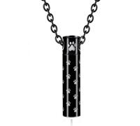 Qcbuegof Fashion Monuments Cylinder Pendant Safety Stainless Steel Cylinder Pendant for Ashes and Memory Memories Jewellery