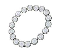 Qcbuegof Fashionable Wrist Jewelry Elastic Everyday Wear Beads Resin Texture For Modern Women Wardrobe Anime Party Glow Bead Jewelry