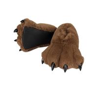 Qcbuegof Furry Animal Paws Slippers Plush Feet Paws Slipper None Slip House Shoes For Christmas Halloween Women Men Adults Women Plush Paw Slippers Funny Novelty