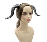 Qcbuegof Glitter Devil Horn Headband Halloween Costume Accessories Women Men Kids Cosplay Party Dress Up Decoration Hair Accessories