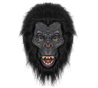 Qcbuegof Halloween Orang Utan Headpiece Orang Utan Head Covers Full Head Orang Utan Mask for Adults Halloween Dress Up Masquerade Realistic Mask