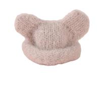 Qcbuegof Hand Washable Stretchy Doll Hat for 10cm Plush Toy Soft Warm Knitted Yarn Hat for Cotton Decoration Easy to Change Cotton Accessories