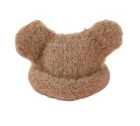 Qcbuegof Hand Washable Stretchy Doll Hat for 10cm Plush Toy Soft Warm Knitted Yarn Hat for Cotton Decoration Easy to Change Cotton Accessories