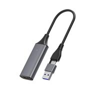 Qcbuegof High Performances Video Captures Adapter Cable With USB 2.0 And Type C Interfaces For Laptops And Tablets Video Device