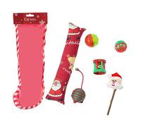 Qcbuegof Joy Christmas Cat Toy Set Cats Training Play Tool Interact Cat Toy for Active Games and Healthy Exercise Cats Training and Play Tool