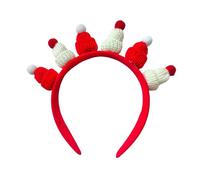 Qcbuegof Knitted Santa Claus Hair Thaop Christmas Party Accessories Seasonal Holiday Props Hair Band Family Gathering Festival Decorations Holiday Accessories