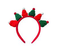 Qcbuegof Knitted Santa Claus Hair Thaop Christmas Party Accessories Seasonal Holiday Props Hair Band Family Gathering Festival Decorations Holiday Accessories