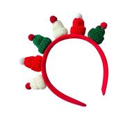 Qcbuegof Knitted Santa Claus Hair Thaop Christmas Party Accessories Seasonal Holiday Props Hair Band Family Gathering Festival Decorations Holiday Accessories