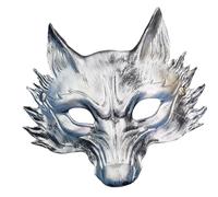 [Qcbuegof] Lightweight Adjustable Half Men Practical PU Design Party Costume Role Play Accessories Fashionable Masquerade Ball Accessories