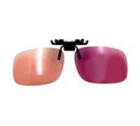 Qcbuegof Lightweight Clip On Filter Lenses Lightweight Reading Glasses for Men and Women for Night Driving and Sports Polarised Clip On Lens, Polarized Wine Red D, One Size