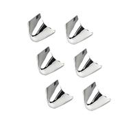 Qcbuegof Metal Triangular High Heel Toe Protectors Pointed Tip Covers for Shoe Repair 3 Pairs Shoe Decoration