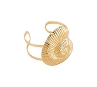 Qcbuegof Minimalist coastal inspired bracelet with shell and starfish motifs suitable for daily or holiday outfits, sea shells, alloy summer bracelet, one size, As described