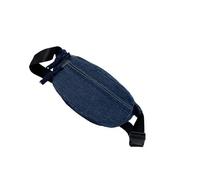 [Qcbuegof] Modern Korean Style Crossbody Pack Rip Resistant Jeans Fabric Spacious Compartment Comfortable for Outdoor Activities Commuting Chest Bag, Oh!