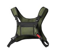Qcbuegof Multifunctional Tactical Vest Unisex Chest Rigs Bag Mods Men Hip Hop Streetwear Chest Pockets Waterproof Sports Bag Outdoor Neck Pouch for Men
