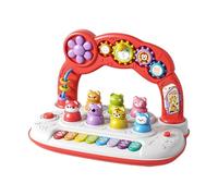 Qcbuegof Multifunctional Whac Mole Toy Electronic Keyboard Musical Game for Educational Enhancing Fine Motor Skills Whac Mole Electronic Keyboard Interactive Musical Game